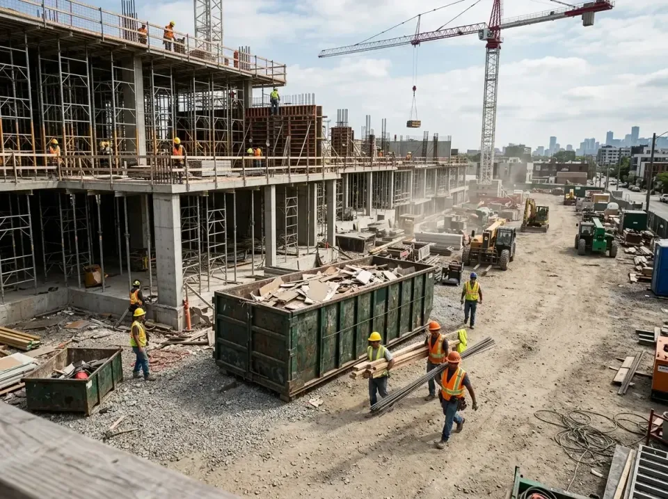 commercial-construction-site-w-002 — frequently asked questions, Low Cost Construction Dumpster Rental in Cypress, CA